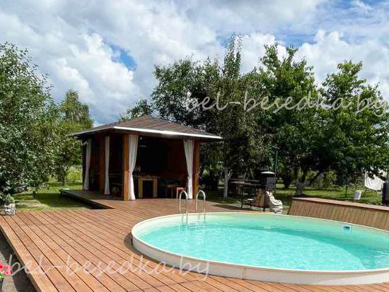   уличный гидромассажный SPA-бассейн с подогревом  